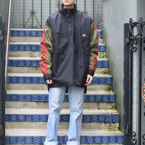 USA VINTAGE gotcha snowgear NYLON HALF ZIP PULL OVER/アメリカ古着ナイロンハーフジッププルオーバー