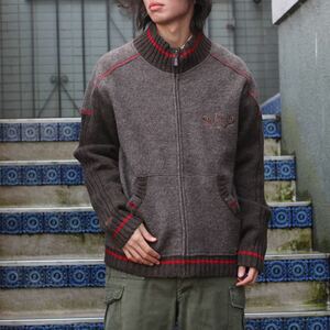 EU VINTAGE Speith&Wensky EMBROIDERY DESIGN WOOL ZIP BLOUSON/ヨーロッパ古着刺繍デザインウールジップブルゾン