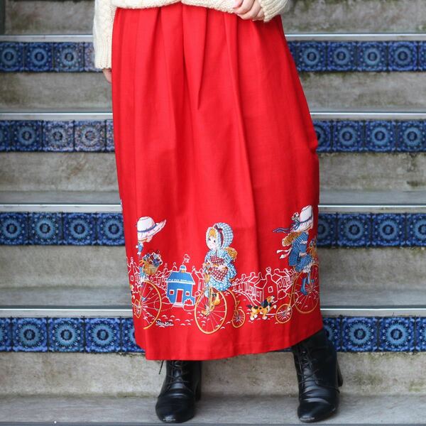 *SPECIAL ITEM* 60’s〜70’s USA VINTAGE DESIGN LONG SKIRT/60年代～70年代アメリカ古着デザインロングスカート