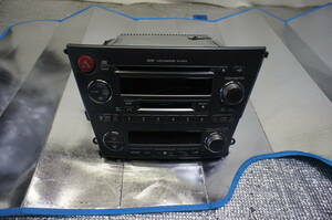 保証付 スバル純正 BP5 BL5 レガシィ CD MD 6CD チェンジャー デッキ エアコン操作スイッチ