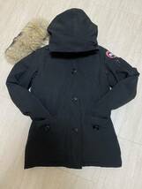 CANADA GOOSE カナダグース Jasper ジャスパー ファー取外し可能 ダウンジャケット ダウンコート 黒 ブラック XSサイズ レディース_画像9