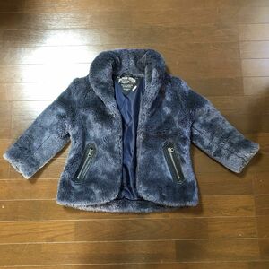 【希少】TOMMY HILFIGER DENIM フェイクファーコート　XSサイズ