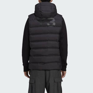 Y-3 ワイスリー ダウンベスト おしゃれダウンベスト ストリートファッション 通勤通学 M CLASSIC PUFFY DOWN VEST GK4581 BLACK S