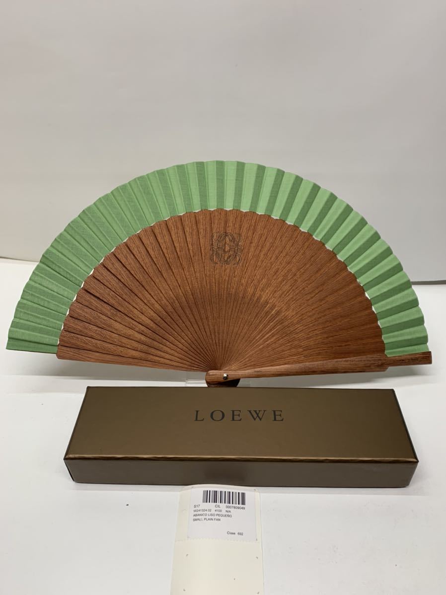 扇子 20cm 布扇子 LOEWE ロエベ アマソナ アナグラム 着物 和洋折衷-