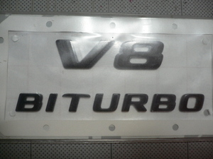 ★★ ＡＭＧ純正品 ２０１９モデル Ｖ８ＢＩＴＵＲＢＯ×１ エンブレム ＢＬＡＣＫ ベンツ用 ⑭ ★