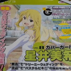 B2ポスター　PS3　アイドルマスター　グラビアフォーユー　Vol8　星井美希　店頭販促品