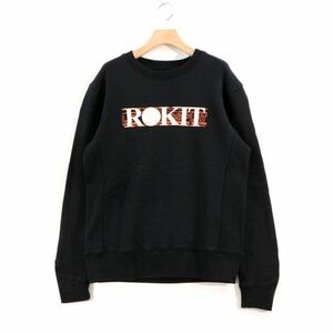 ROKIT ロキット RECESS CREWNECK SWEAT スウェット M ブラック