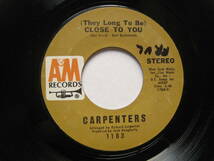 [即決][7インチ][QUIEXⅡ][USオリジナル]★Carpenters - (They Long To Be) Close To You★カーペンターズ★遥かなる影★Burt Bacharach_画像3