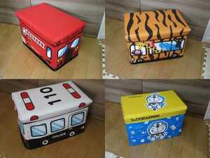 * toy box toy storage storage box ( external dimensions ) width 47cm depth 29cm height 32cm fire-engine * patrol car * Doraemon * animal Safari bus *