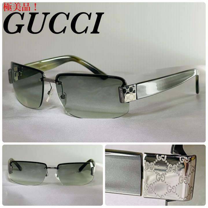 極美品 )GUCCI グッチ べっ甲柄 サイドロゴ サングラス|PayPayフリマ