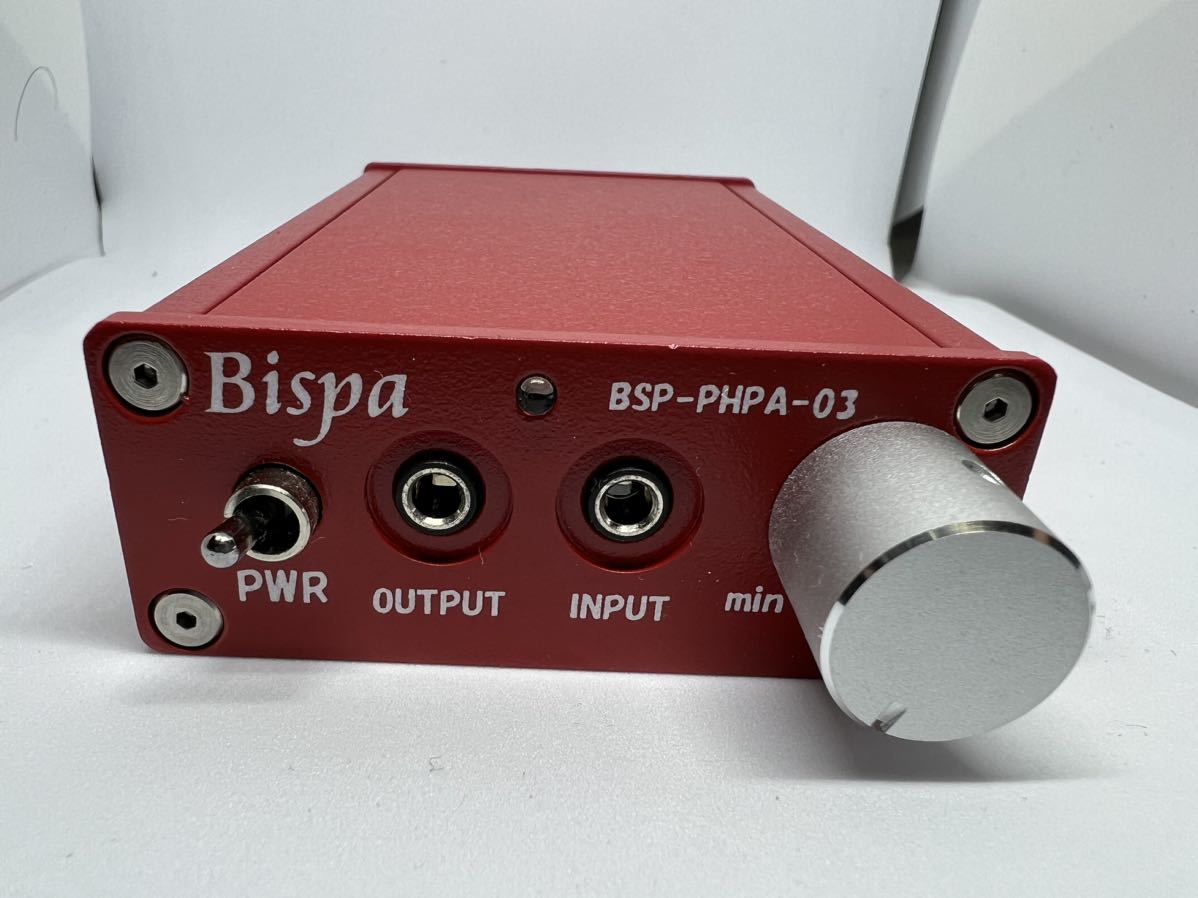 美品 ポータブルヘッドホンアンプ ビスパ BSP PHPA 03R Bispa アンプ