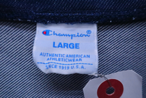 【美品】Champion(チャンピオン) 半袖モックネックシャツ 紺 レディース L CW-RG319 ゴルフウェア 2207-0217 中古_画像3