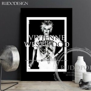 Art hand Auction Taille A1 encadrée [Affiche d'art hommage à la marque de mode punk rock britannique Vivienne Westwood], ouvrages d'art, peinture, graphique