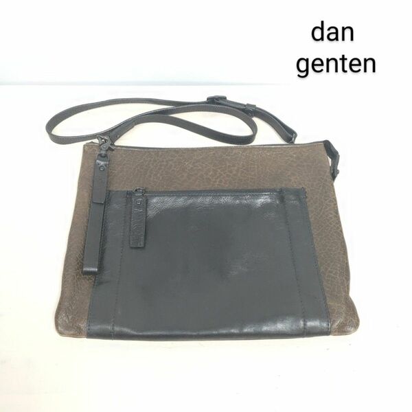 dan genten 34ｘ27cm 革 ショルダーバッグ ゲンテン