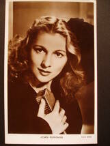 ジョーン・フォンテイン ポストカード 未使用 ヴィンテージ 　Joan Fontaine Vintage Postcard ジョーン・フォンテーン_画像1