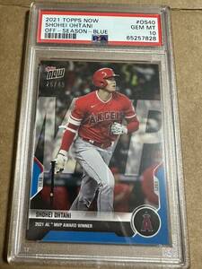 2021 topps now 大谷翔平 MVP /49 psa10