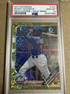 2019 bowman Ronny Mauricio /50 psa10