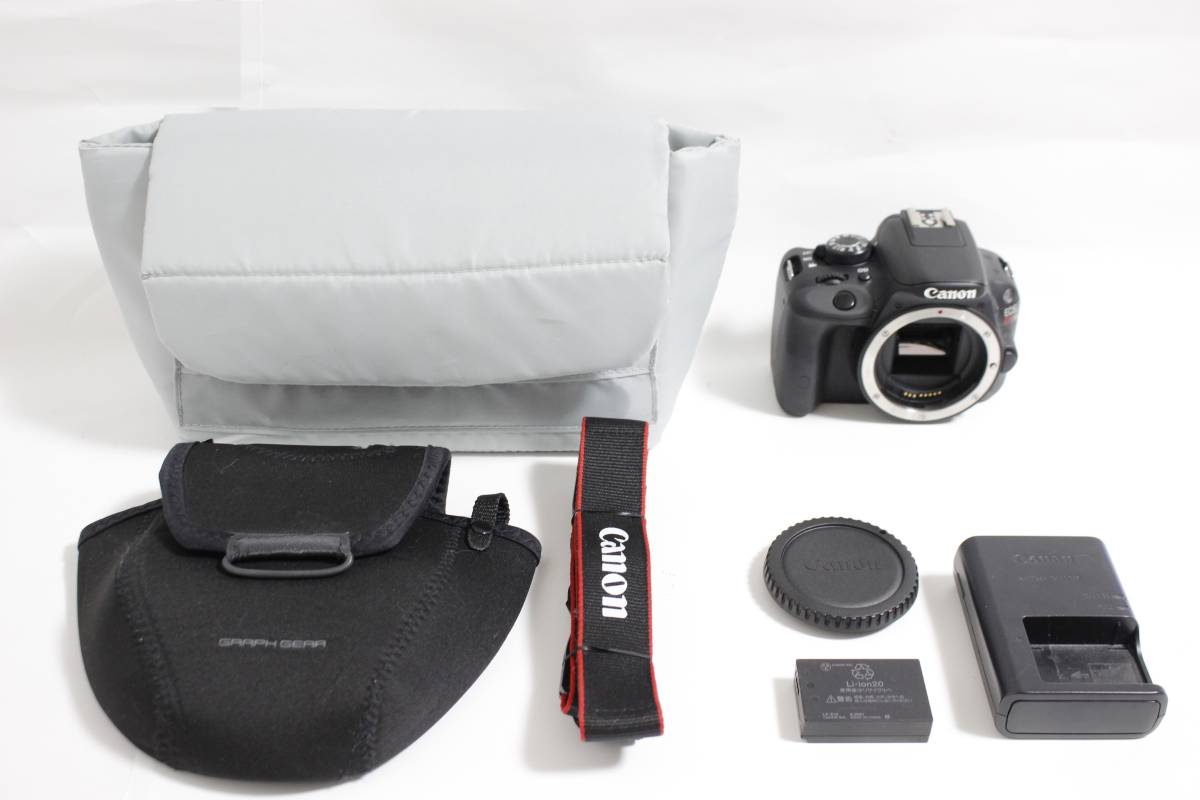 極上品◇Canon キヤノン EOS Kiss M ボディ ホワイト◇元箱付♪-11