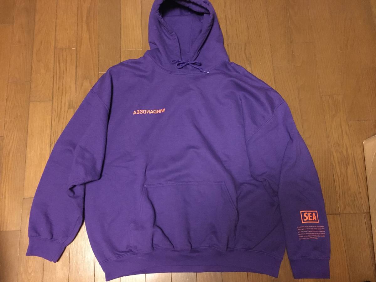 新品 21AW WIND AND SEA SEA Embossed Hoodie CHARCOAL ウィンダンシー ...