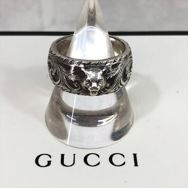 ヤフオク! -「gucci(グッチ) キャットヘッド シルバー リング」の落札