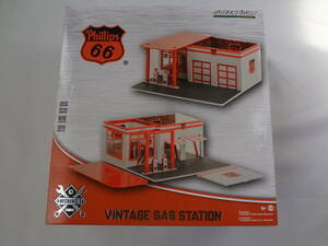 グリーンライト　GREENLIGHT　1/64　ジオラマ　VINTAGE GAS STATION　ヴィンテージ ガスステーション　Philips 66　②