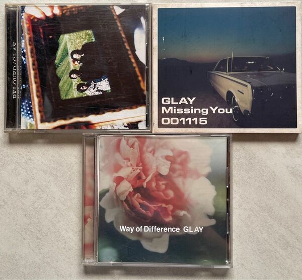 GLAY アルバム+シングルCD BELOVED +Missing You+Way of Difference