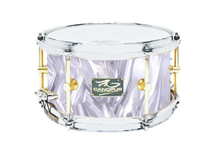 The Maple 6x10 Snare Drum White Satin
