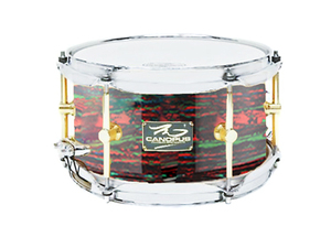 The Maple 6x10 Snare Drum Psychedelic Red