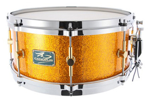 The Maple 6.5x13 Snare Drum Gold Spkl