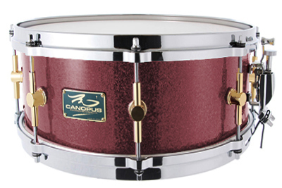The Maple 6.5x14 Snare Drum Gold Spkl-