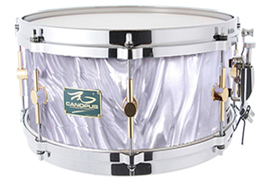 The Maple 6.5x12 Snare Drum White Satin