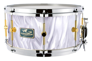 The Maple 8x14 Snare Drum White Satin