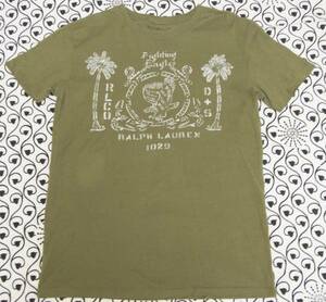 デニム&サプライ Tシャツ ヤシの木 イーグル オリーブ 緑 S