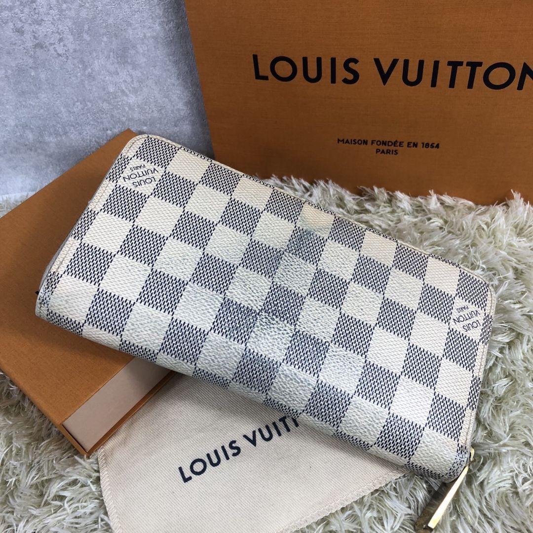 良品☆LOUIS VUITTON ルイヴィトン ダミエ アズール ジッピー