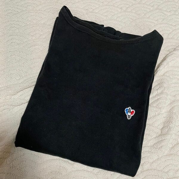 本日限定セール！アルボーマリー　バスクシャツ　黒　メンズ　M フランス製　フランス　長袖　カットソー　Tシャツ　セントジェームス