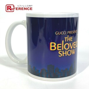 GUCCI グッチ コップ インテリア 食器 THE BELOVED SHOW 非売品 マグカップ 陶器 ホワイト×ブルー ユニセックス【中古】未使用