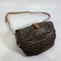 LOUIS VUITTON ルイヴィトン M42254 モノグラム ソミュール35 鞄 ショルダーバッグ モノグラムキャンバス ブラウン レディース【中古】_画像5