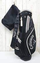 GOLF ゴルフ用品 ＊Callaway キャロウェイ　 ＊キャディバック ＊COL BLACK/WHITE ＊Callaway LEGACY ボール付属　_画像1