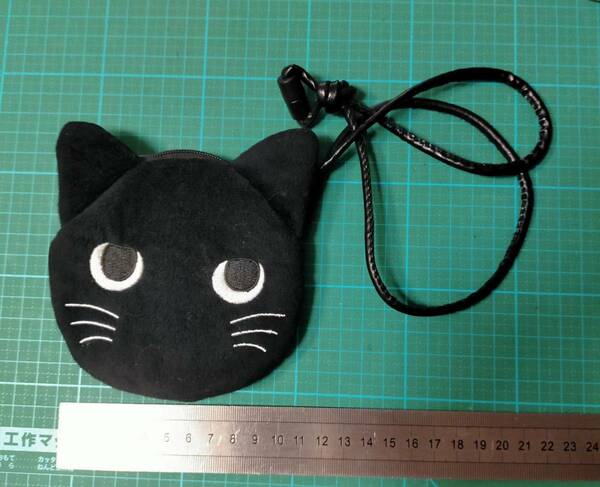 シャ・ノワール ポーチ 財布 小銭入れ ポシェット シャノアール シャノワール Black cat 黒 猫 ネコ chat noir pochette coin case pouch