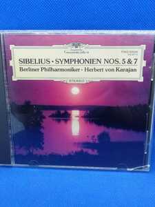 シベリウス/交響曲第5番/交響曲第7番/カラヤン指揮/ベルリン・フィルハーモニー管弦楽団