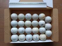 ゴルフボール 赤線入り練習ボール 中古 使用感有り 23個 ライン入り golf ball 日本 japan_画像2