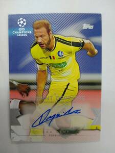 値下げ TOPPS 2016 UEFA CHAMPIONS LEAGUE Showcase CLA-LD LAURENT DEPOITRE AUTO 特価即決 21-22 ローラン ドゥポワトル 直筆サイン