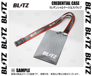 BLITZ ブリッツ クレデンシャルケース (ストラップ付) カーボン調 グラフィック柄 (13926