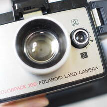 Polaroid ポラロイド　POLAROID LAND CAMERA COLORPACK 100　レトロカメラ　アンティークカメラ　中古　現状品　ケース付き_画像3