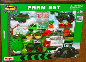  Maisto agriculture place farm 5 pcs. set fender to burr o tractor Fendt 209 Vario Tractor truck Maisto Farm Set 3 -inch minicar 