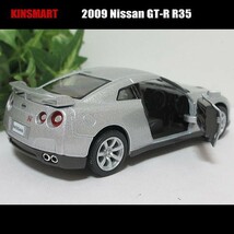 1/36日産/ニッサン/GT-R R35/2009(シルバー)/KINSMART/ダイキャストミニカー_画像5