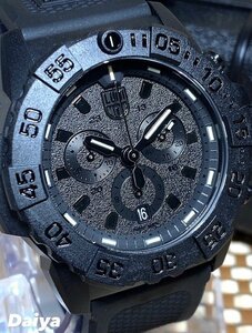 新品 LUMINOX ルミノックス 腕時計 正規品 ネイビーシールズ 3580シリーズ ブラックアウト クロノグラフ クオーツ 20気圧防水 カレンダー