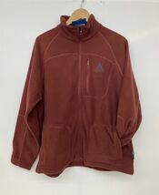 新品■PENFIELD ペンフィールド メンズ フリース ジャケット M えんじ ロゴ フルジップ_画像2