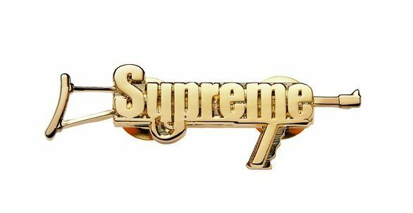 17SS Supreme Automatic Pin オートマチックピン　Box Logo　キャップ、バッグパック、NEWERA、ショルダーバッグにオススメ！ 