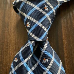 renoma Renoma necktie navy check pattern .. elephant 